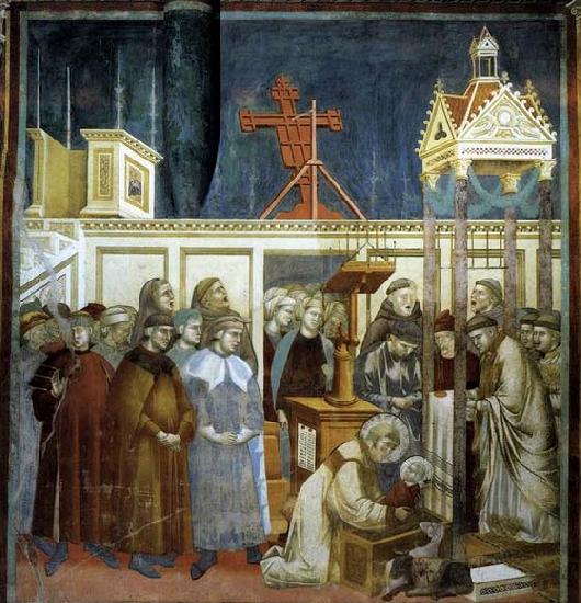 GIOTTO di Bondone Institution of the Crib at Greccio